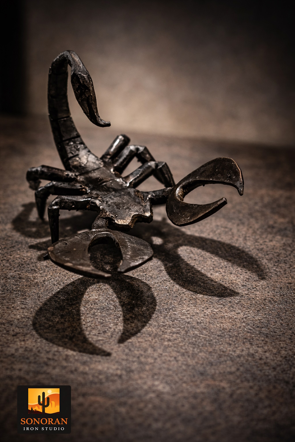 Forged Steel Scorpion Sculpture